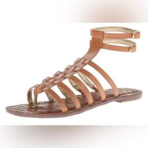 Gildan Brown Gladiator Sandals with Leather Straps Size 10